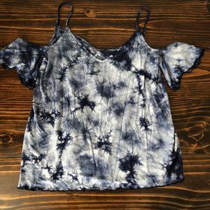 American Eagle Outfitters blue tie dye top